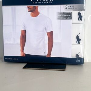 Polo Ralph Lauren White Cotton Crew T-Shirts